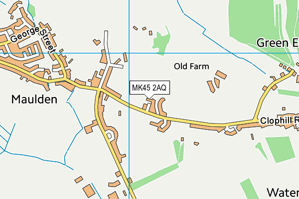 MK45 2AQ map - OS VectorMap District (Ordnance Survey)