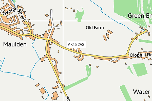 MK45 2AS map - OS VectorMap District (Ordnance Survey)