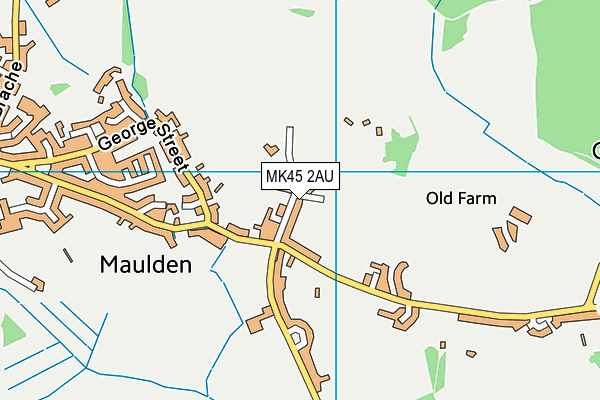 Maulden Lower School map (MK45 2AU) - OS VectorMap District (Ordnance Survey)