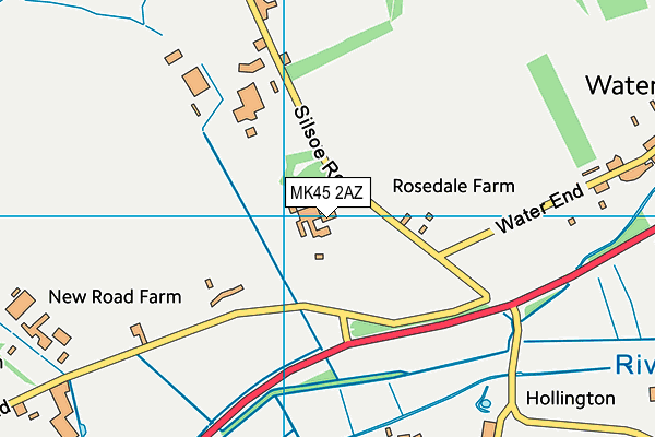 MK45 2AZ map - OS VectorMap District (Ordnance Survey)