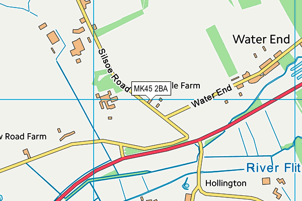 MK45 2BA map - OS VectorMap District (Ordnance Survey)