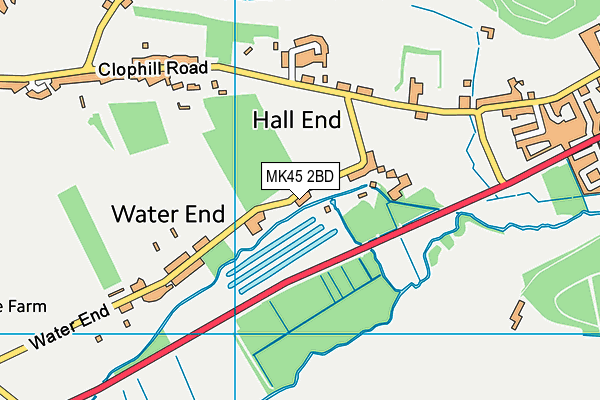 MK45 2BD map - OS VectorMap District (Ordnance Survey)