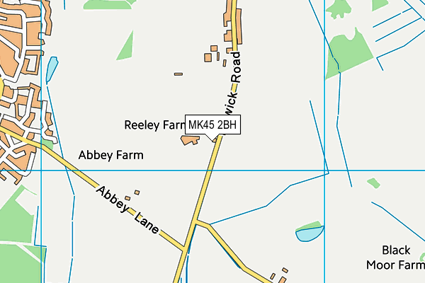 MK45 2BH map - OS VectorMap District (Ordnance Survey)