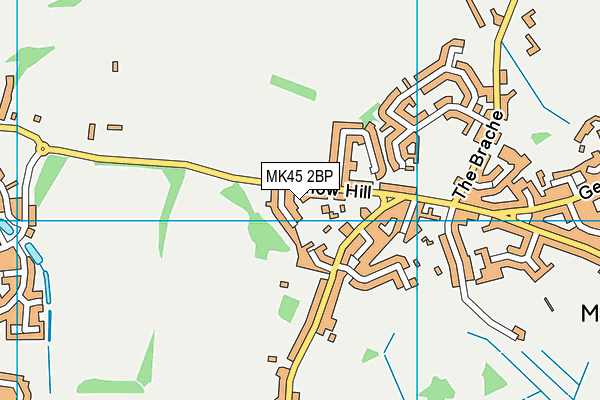 MK45 2BP map - OS VectorMap District (Ordnance Survey)