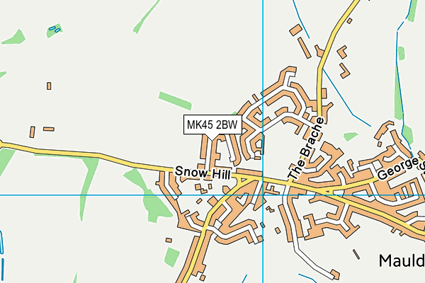 MK45 2BW map - OS VectorMap District (Ordnance Survey)