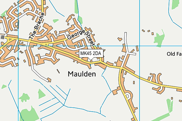 MK45 2DA map - OS VectorMap District (Ordnance Survey)