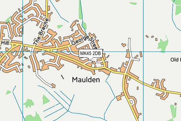 MK45 2DB map - OS VectorMap District (Ordnance Survey)