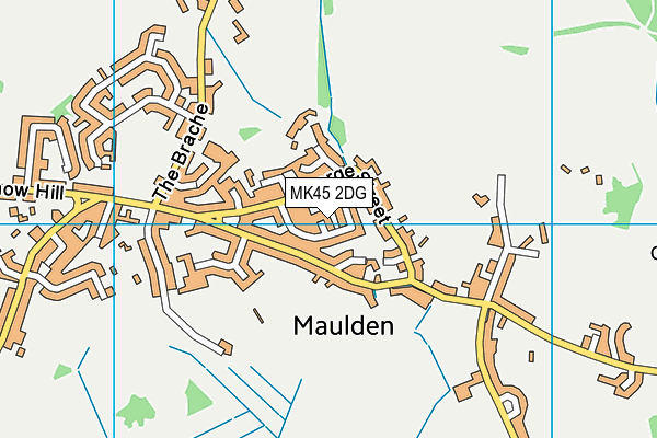 MK45 2DG map - OS VectorMap District (Ordnance Survey)