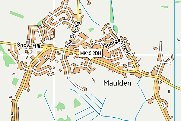 MK45 2DH map - OS VectorMap District (Ordnance Survey)