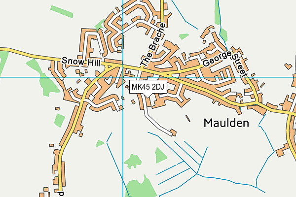 MK45 2DJ map - OS VectorMap District (Ordnance Survey)