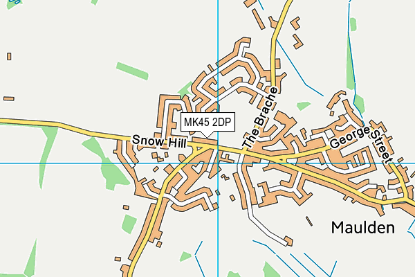 MK45 2DP map - OS VectorMap District (Ordnance Survey)