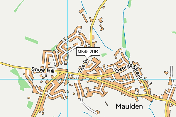 Maulden Recreation Ground map (MK45 2DR) - OS VectorMap District (Ordnance Survey)