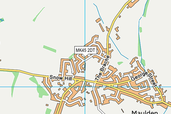 MK45 2DT map - OS VectorMap District (Ordnance Survey)