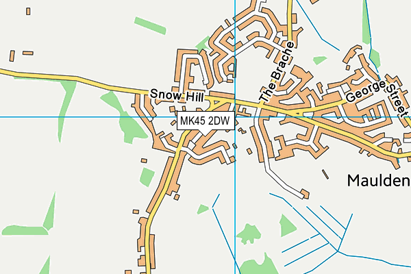 MK45 2DW map - OS VectorMap District (Ordnance Survey)