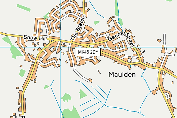 MK45 2DY map - OS VectorMap District (Ordnance Survey)