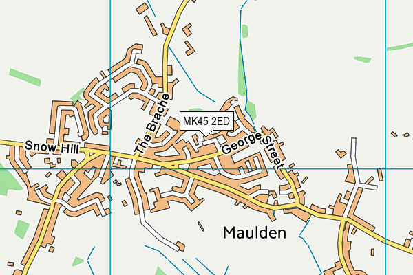 MK45 2ED map - OS VectorMap District (Ordnance Survey)
