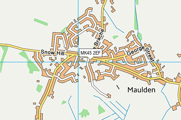 MK45 2EF map - OS VectorMap District (Ordnance Survey)