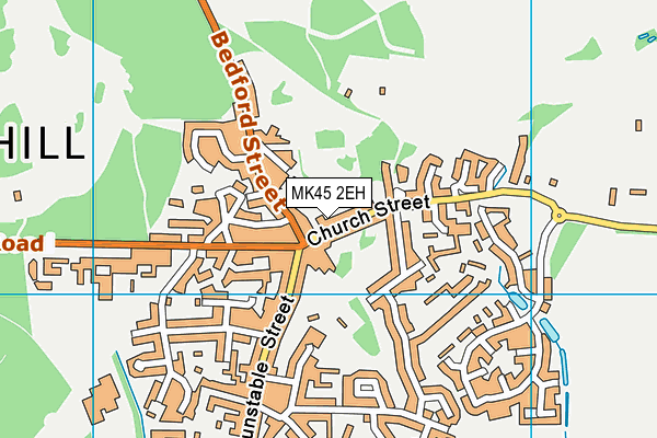 MK45 2EH map - OS VectorMap District (Ordnance Survey)