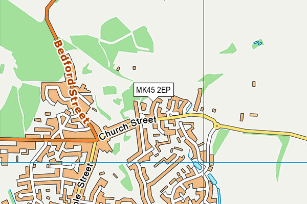 MK45 2EP map - OS VectorMap District (Ordnance Survey)