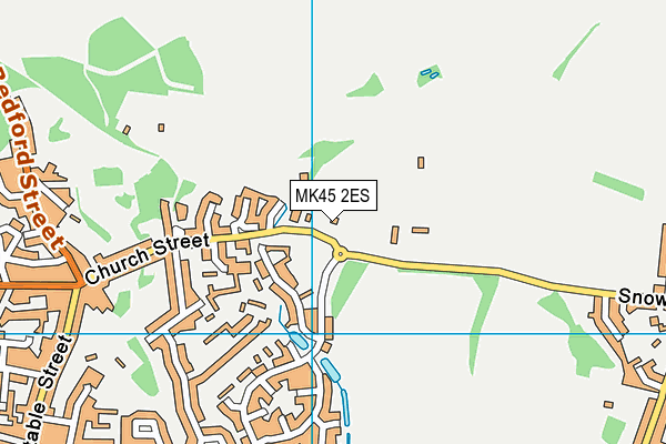 MK45 2ES map - OS VectorMap District (Ordnance Survey)