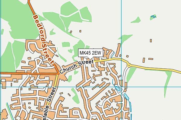 MK45 2EW map - OS VectorMap District (Ordnance Survey)