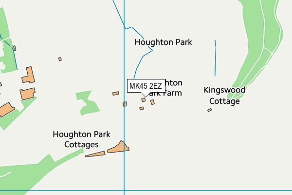 MK45 2EZ map - OS VectorMap District (Ordnance Survey)