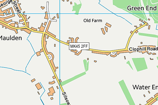 MK45 2FF map - OS VectorMap District (Ordnance Survey)