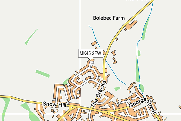 MK45 2FW map - OS VectorMap District (Ordnance Survey)