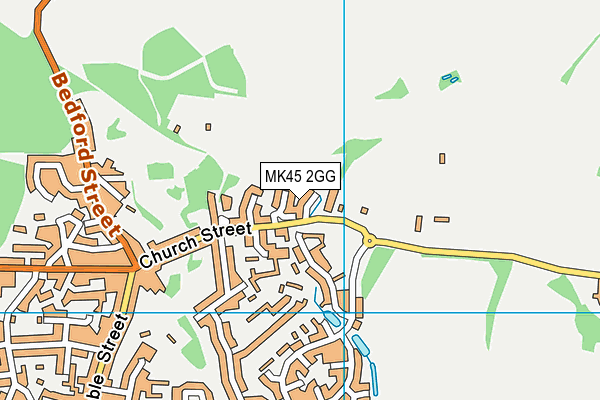 MK45 2GG map - OS VectorMap District (Ordnance Survey)