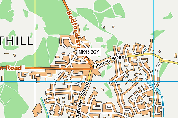 MK45 2GY map - OS VectorMap District (Ordnance Survey)