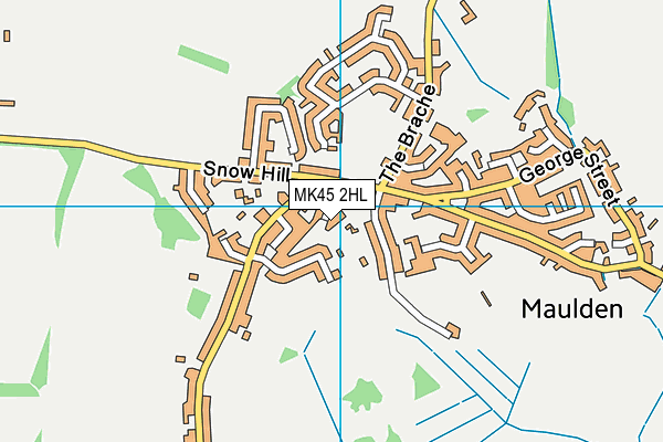 MK45 2HL map - OS VectorMap District (Ordnance Survey)