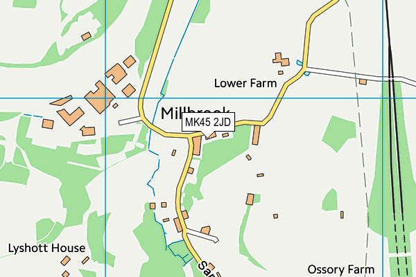 MK45 2JD map - OS VectorMap District (Ordnance Survey)