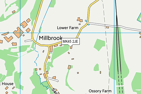 MK45 2JE map - OS VectorMap District (Ordnance Survey)