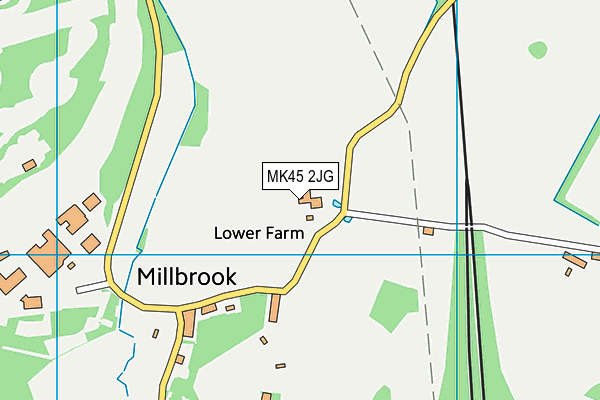 MK45 2JG map - OS VectorMap District (Ordnance Survey)