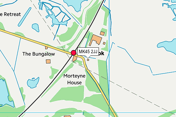 MK45 2JJ map - OS VectorMap District (Ordnance Survey)