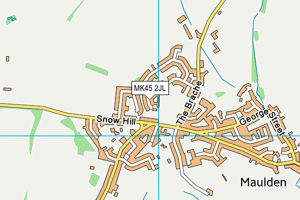 MK45 2JL map - OS VectorMap District (Ordnance Survey)