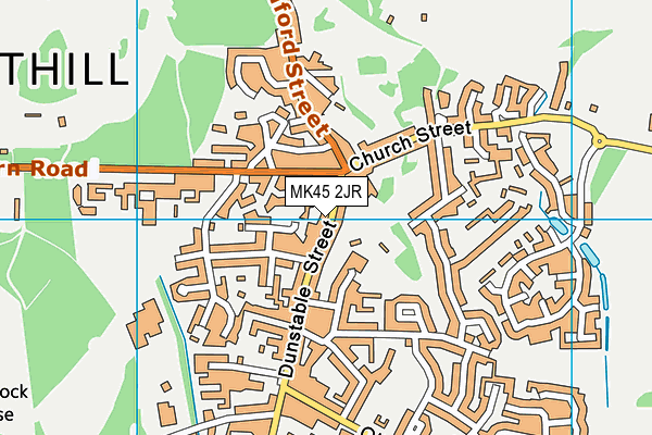 MK45 2JR map - OS VectorMap District (Ordnance Survey)