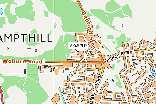 MK45 2LP map - OS VectorMap District (Ordnance Survey)