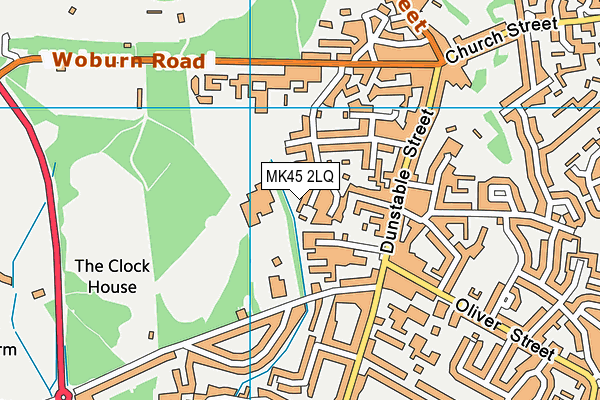 MK45 2LQ map - OS VectorMap District (Ordnance Survey)