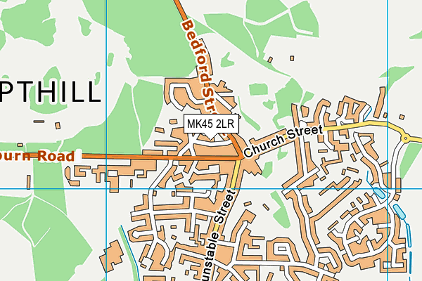 MK45 2LR map - OS VectorMap District (Ordnance Survey)