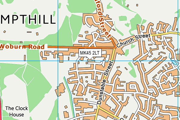 MK45 2LT map - OS VectorMap District (Ordnance Survey)