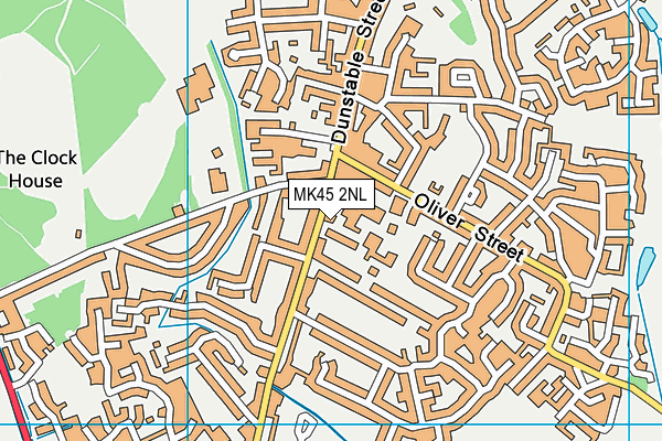 MK45 2NL map - OS VectorMap District (Ordnance Survey)