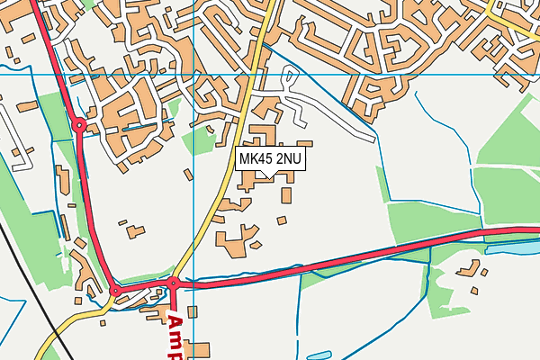 Redborne Upper School map (MK45 2NU) - OS VectorMap District (Ordnance Survey)