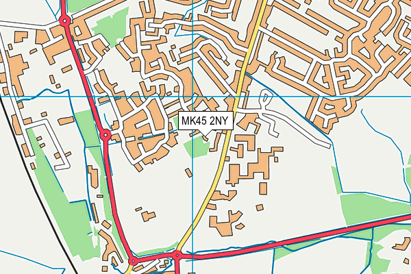 MK45 2NY map - OS VectorMap District (Ordnance Survey)