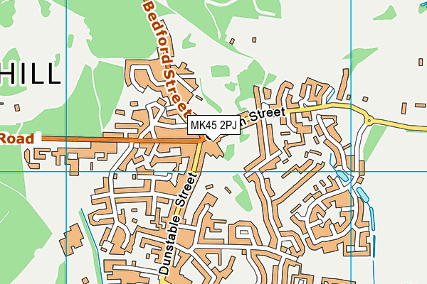 MK45 2PJ map - OS VectorMap District (Ordnance Survey)