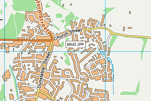 MK45 2PP map - OS VectorMap District (Ordnance Survey)