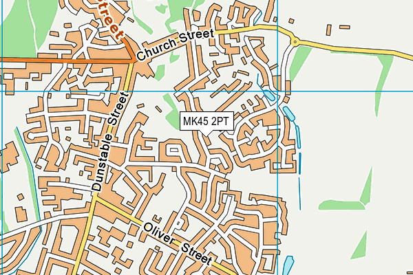 MK45 2PT map - OS VectorMap District (Ordnance Survey)