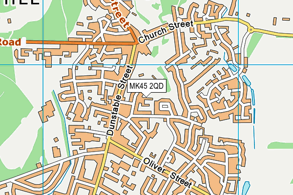 MK45 2QD map - OS VectorMap District (Ordnance Survey)