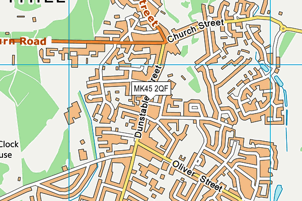 MK45 2QF map - OS VectorMap District (Ordnance Survey)