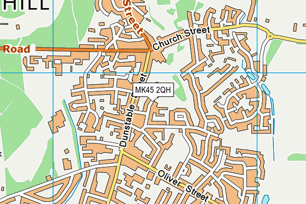 MK45 2QH map - OS VectorMap District (Ordnance Survey)